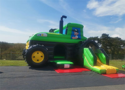 bouncy tractor hire carmarthen wales