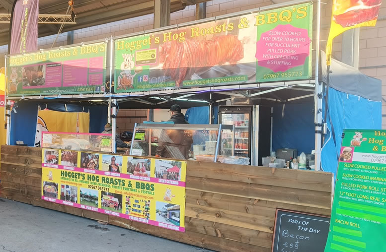 BBQ catering at an event